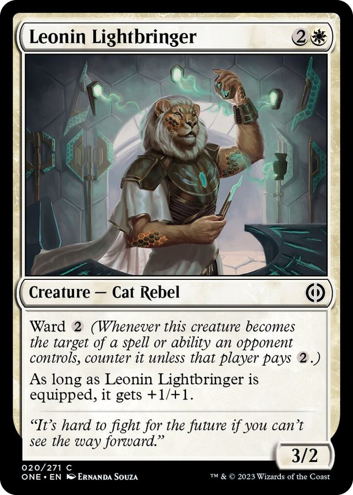 Leonin Lightbringer #20 C - Phyrexia: All Will Be One Pokemon card
