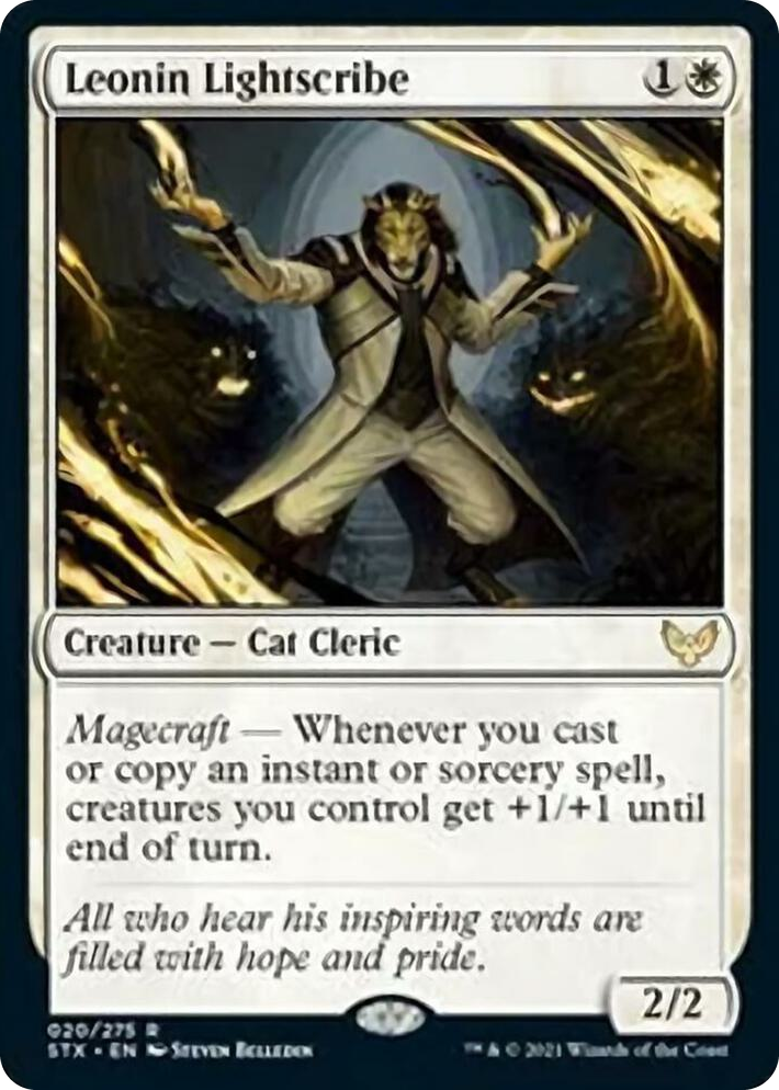 0020 Leonin Lightscribe R Strixhaven: School of Mages