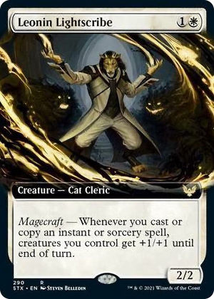 0290 Leonin Lightscribe (Extended Art) R Strixhaven: School of Mages