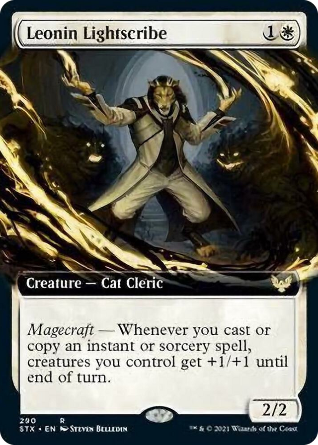 0290 Leonin Lightscribe (Extended Art) R Strixhaven: School of Mages