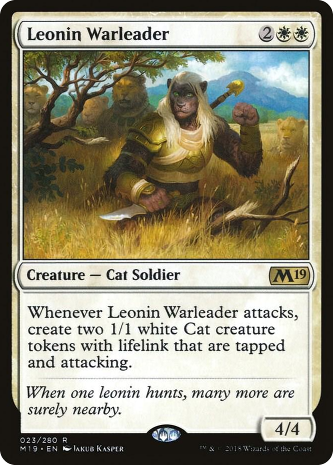 0023 Leonin Warleader R Core Set 2019