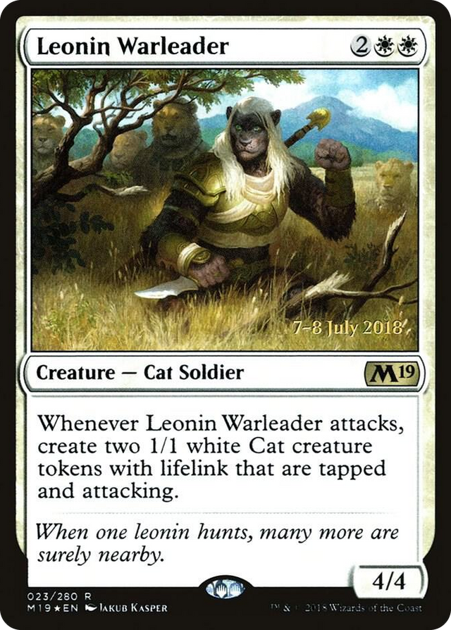 0023 Leonin Warleader R Prerelease Cards