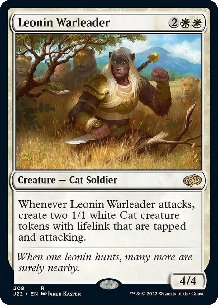 Leonin Warleader #208 R - Jumpstart 2022 Pokemon card