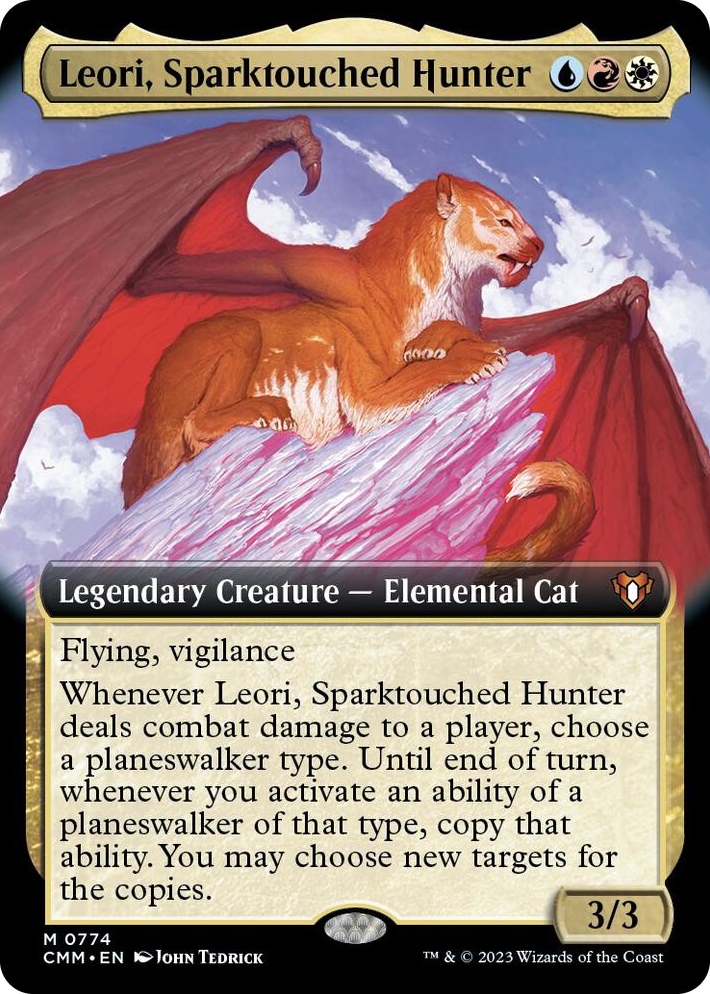 0774 Leori, Sparktouched Hunter (Extended Art) M Commander Masters