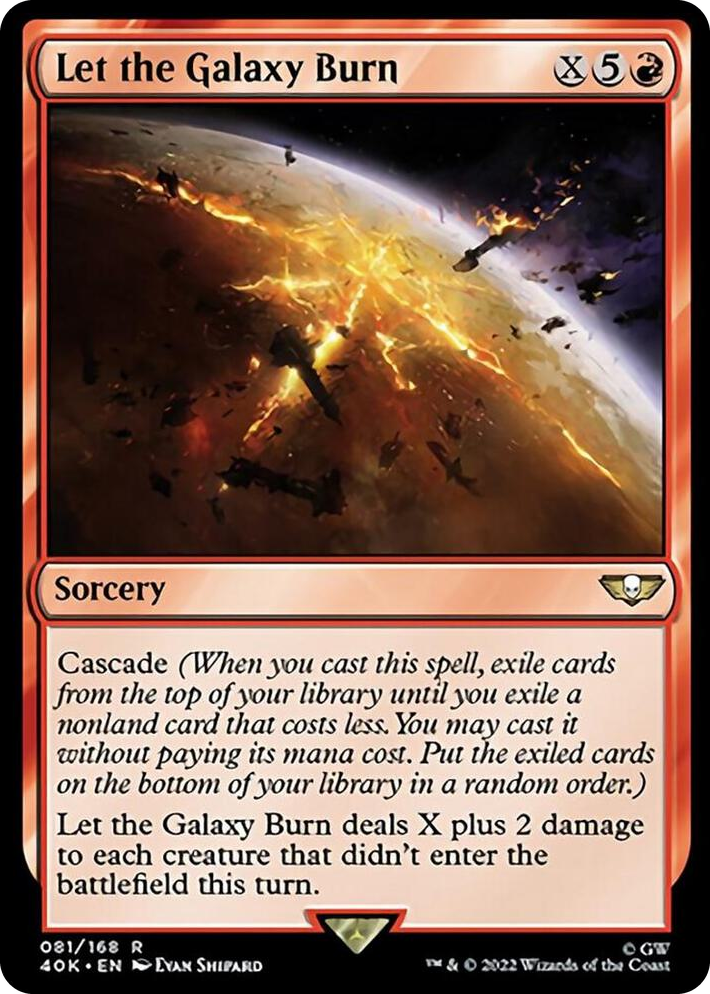 0081 Let the Galaxy Burn R Universes Beyond: Warhammer 40,000