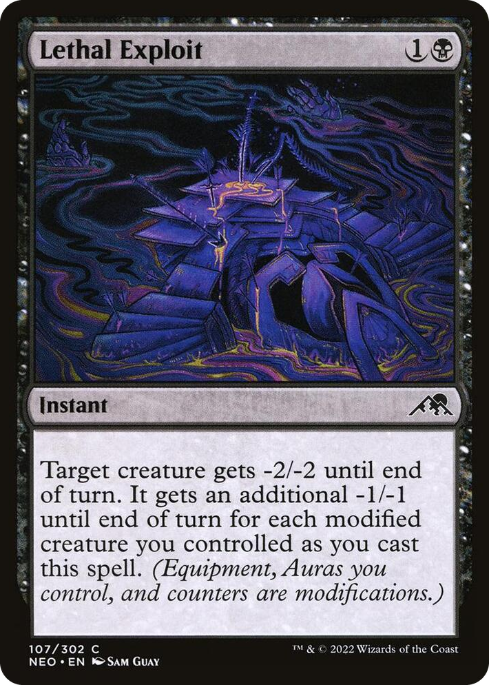 0107 Lethal Exploit C Kamigawa: Neon Dynasty