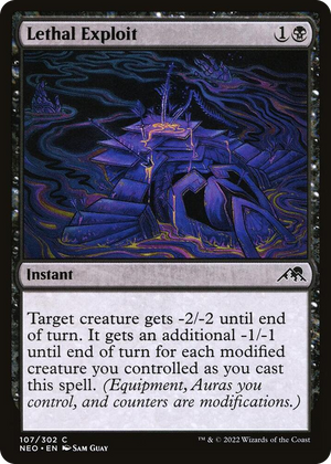 0107 Lethal Exploit C Kamigawa: Neon Dynasty