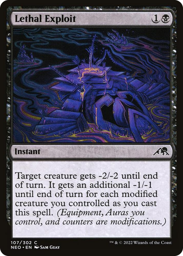 0107 Lethal Exploit C Kamigawa: Neon Dynasty