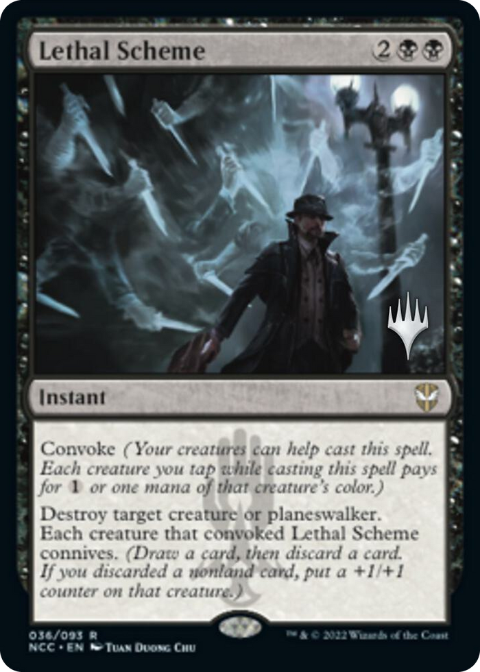 Lethal Scheme #36 R - Promo Pack: Streets of New Capenna Pokemon card