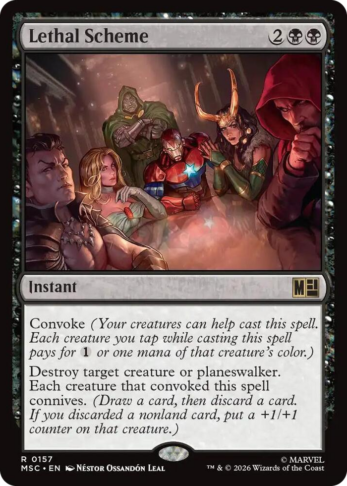 Lethal Scheme #157 R - Commander: Marvel Super Heroes Pokemon card