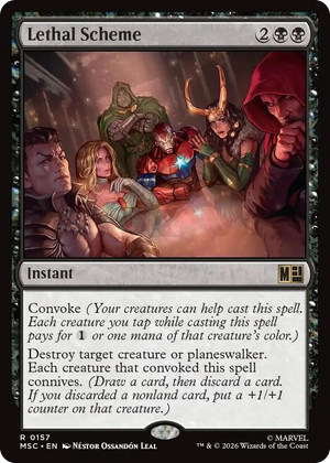 0157 Lethal Scheme R Commander: Marvel Super Heroes