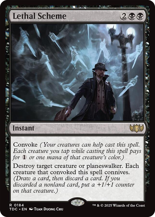 0184 Lethal Scheme R Commander: Tarkir: Dragonstorm