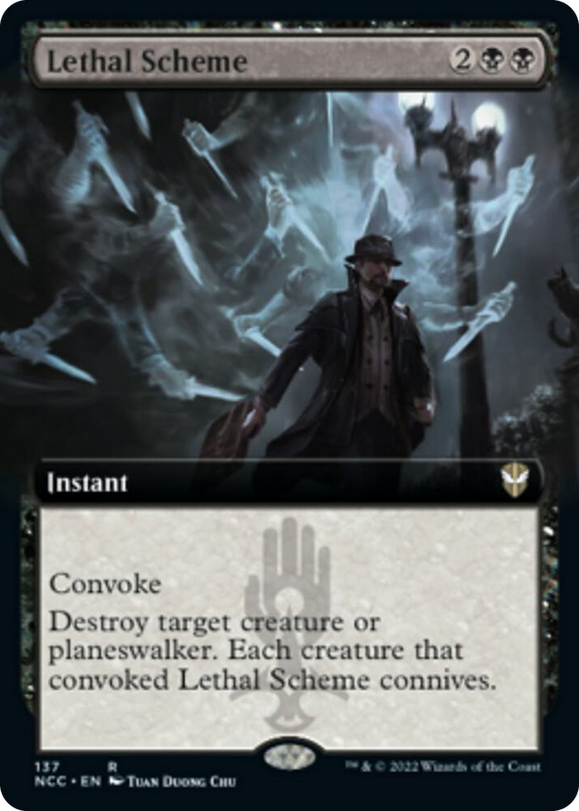 0137 Lethal Scheme (Extended Art) R Commander: Streets of New Capenna