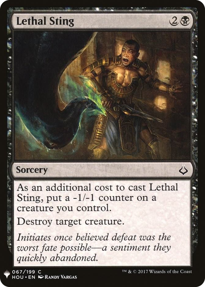 0067 Lethal Sting C The List Reprints