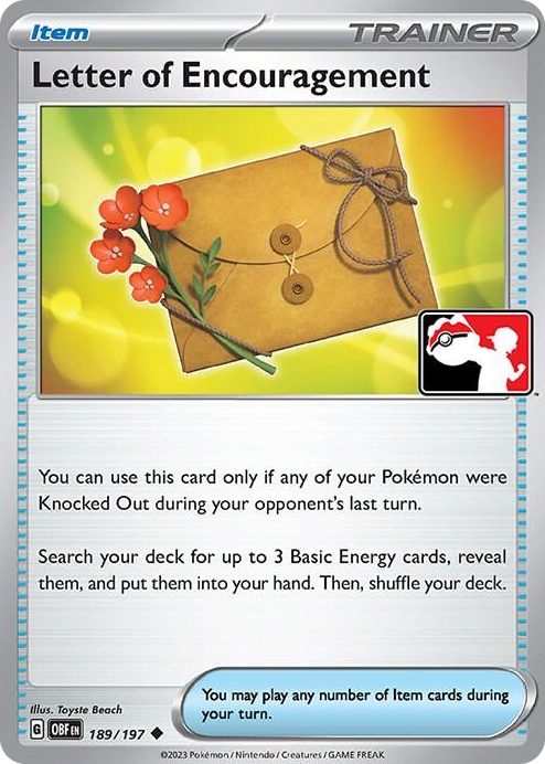 0189 Letter of Encouragement Uncommon Prize Pack Series Cards