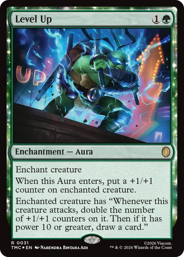 0031 Level Up (Surge Foil) R Commander: Teenage Mutant Ninja Turtles