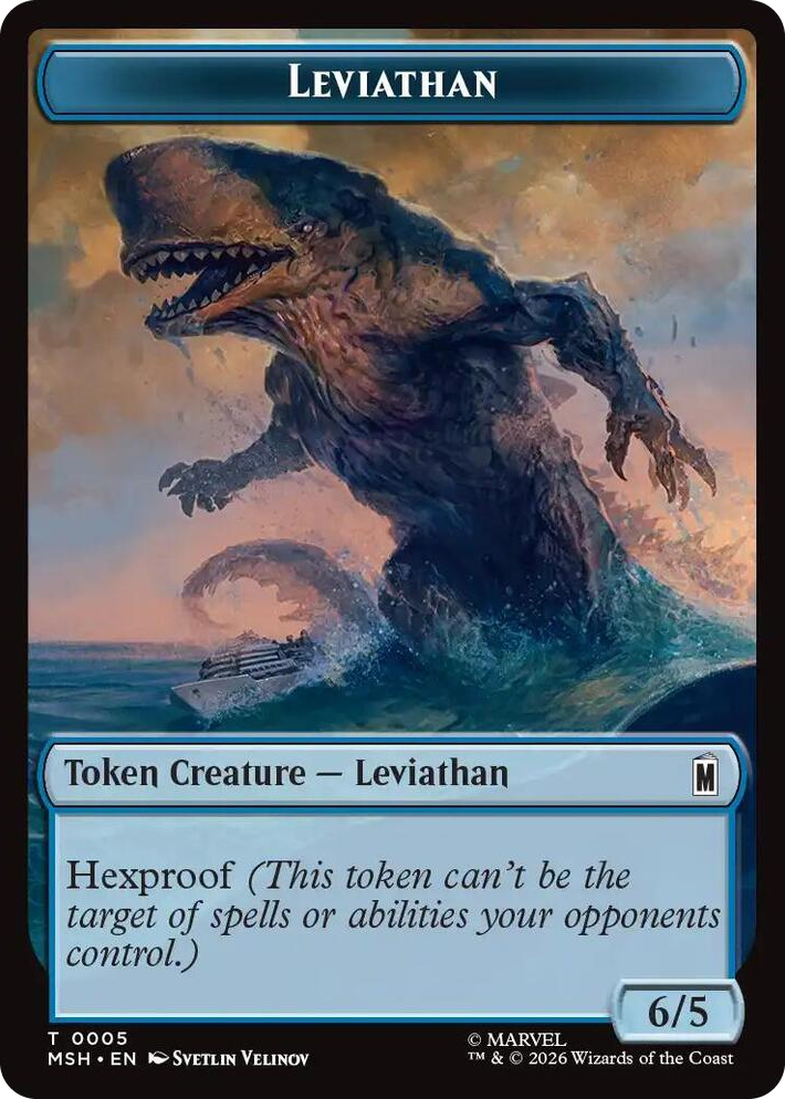 0005 Leviathan // Food Double-Sided Token T Marvel Super Heroes