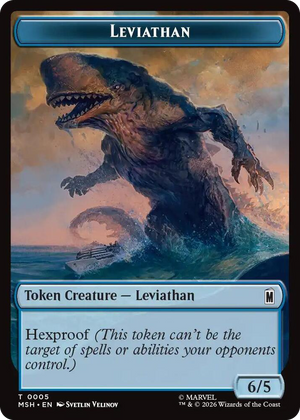 0005 Leviathan // Food Double-Sided Token T Marvel Super Heroes