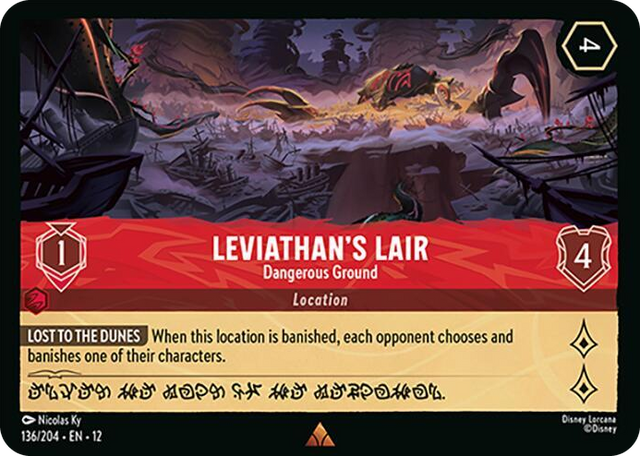 0136 Leviathan's Lair - Dangerous Ground Rare Wilds Unknown