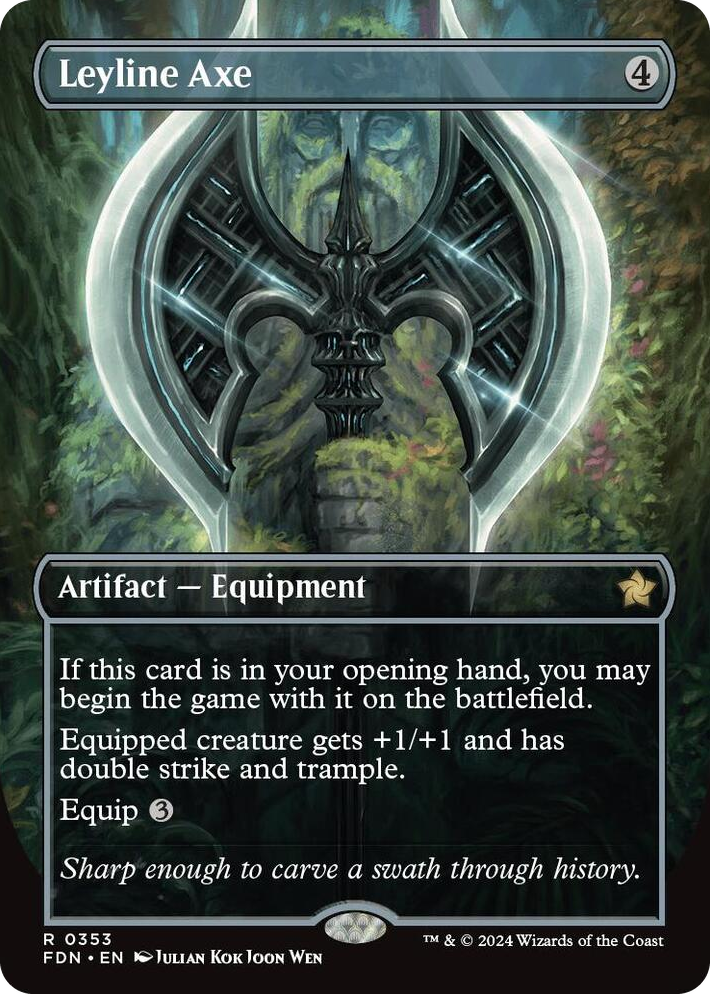 0353 Leyline Axe (Borderless) R Foundations