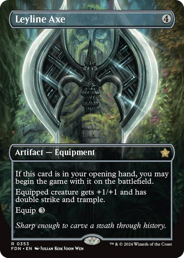 0353 Leyline Axe (Borderless) R Foundations