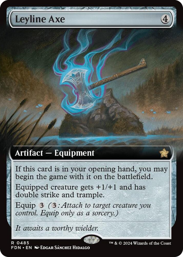 0485 Leyline Axe (Extended Art) R Foundations