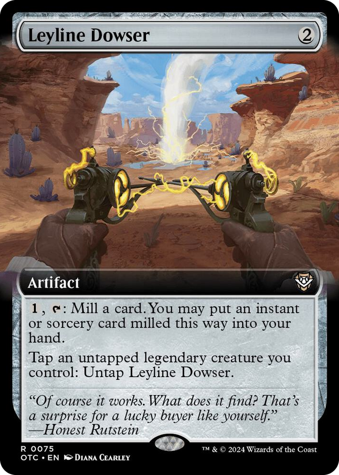 Leyline Dowser (Extended Art) #75 R - Commander: Outlaws of Thunder Junction Pokemon card