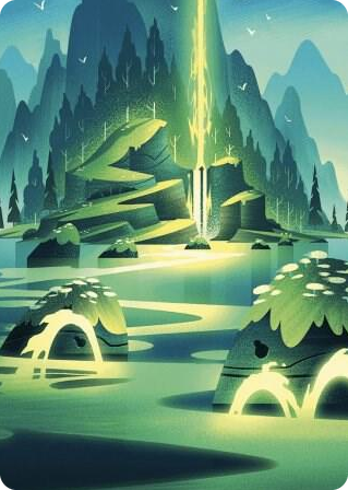 Leyline of Abundance Art Card #73 S - Art Series: Wilds of Eldraine Pokemon card