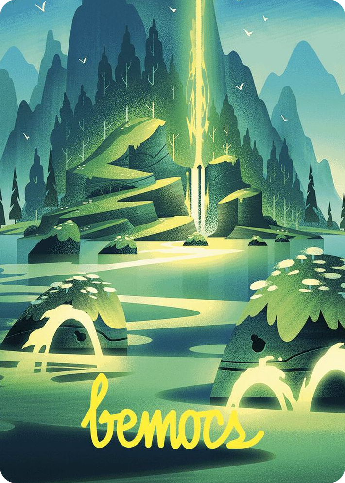 0073 Leyline of Abundance Art Card (Gold-Stamped Signature) S Art Series: Wilds of Eldraine
