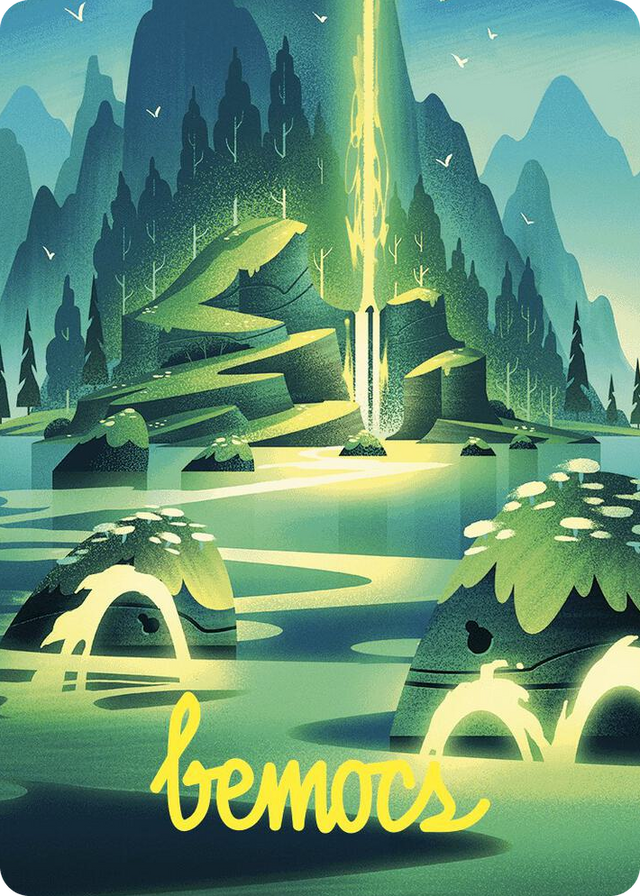 0073 Leyline of Abundance Art Card (Gold-Stamped Signature) S Art Series: Wilds of Eldraine