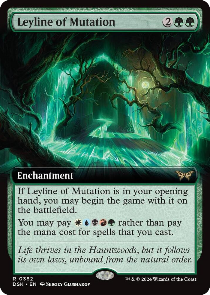 Leyline of Mutation (Extended Art) #382 R - Duskmourn: House of Horror Pokemon card