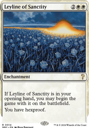 0014 Leyline of Sanctity (White Border) R Mystery Booster 2