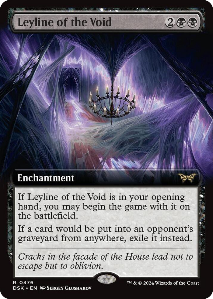 Leyline of the Void (Extended Art) #376 R - Duskmourn: House of Horror Pokemon card
