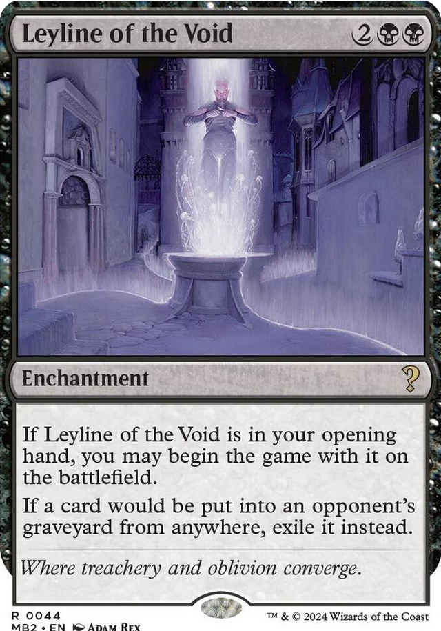 0044 Leyline of the Void (White Border) R Mystery Booster 2