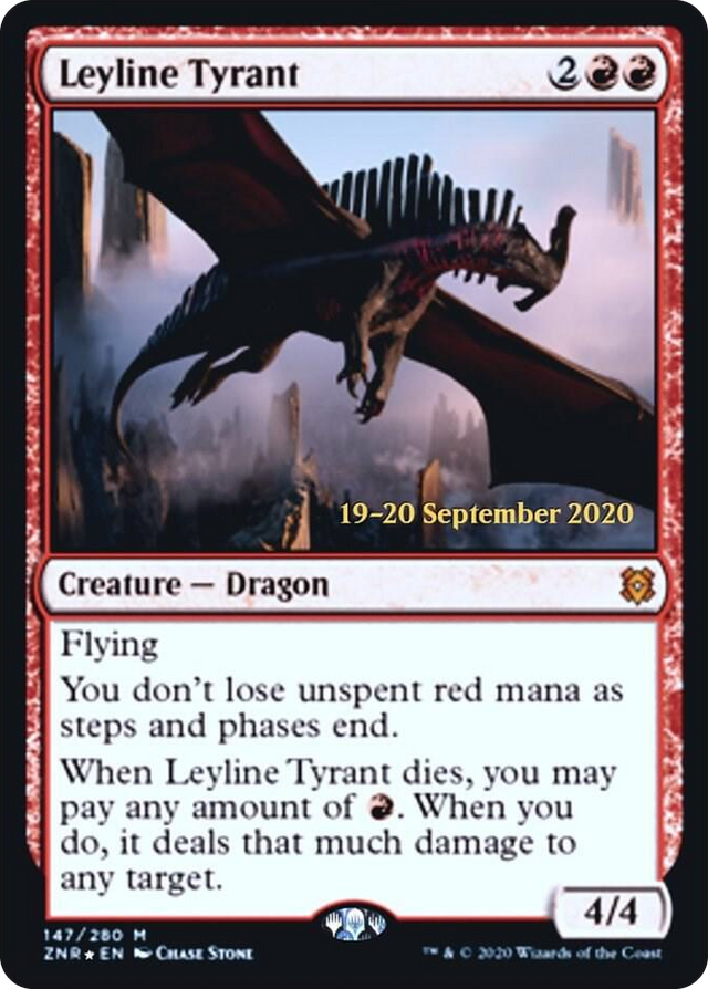 0147 Leyline Tyrant M Prerelease Cards