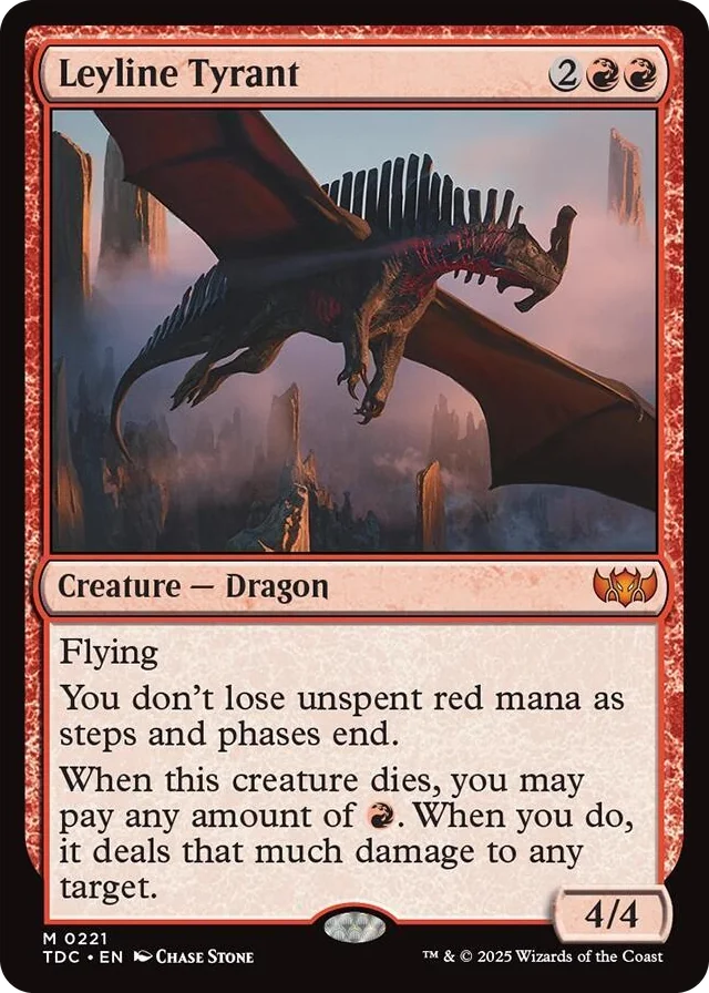 0221 Leyline Tyrant M Commander: Tarkir: Dragonstorm