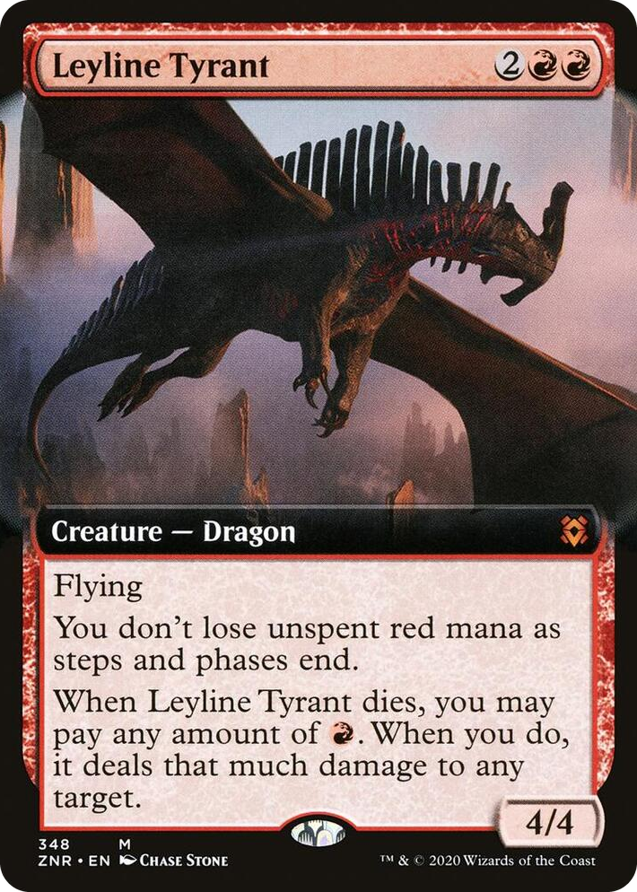 0348 Leyline Tyrant (Extended Art) M Zendikar Rising