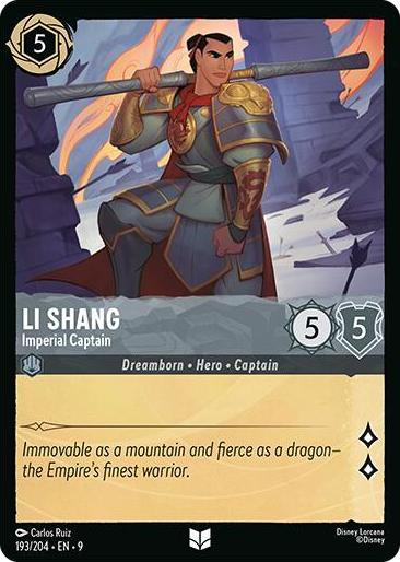 0193 Li Shang - Imperial Captain Uncommon Fabled