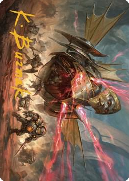 0044 Liberator, Urza's Battlethopter Art Card (Gold-Stamped Signature) S Art Series: The Brothers' War