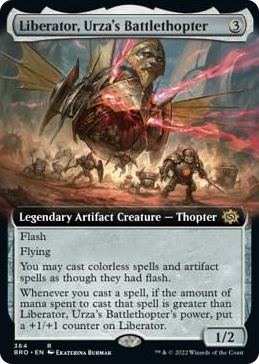 0364 Liberator, Urza's Battlethopter (Extended Art) R The Brothers' War