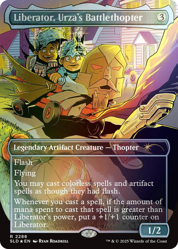 Liberator, Urza's Battlethopter (Rainbow Foil) #2286 R - Secret Lair Drop Series Pokemon card