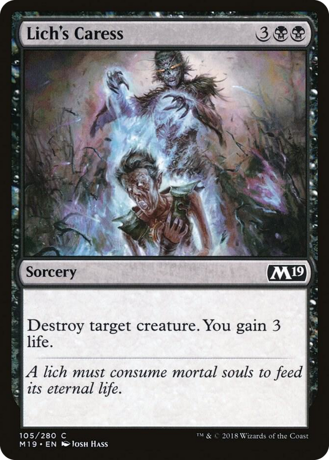 0105 Lich's Caress C Core Set 2019