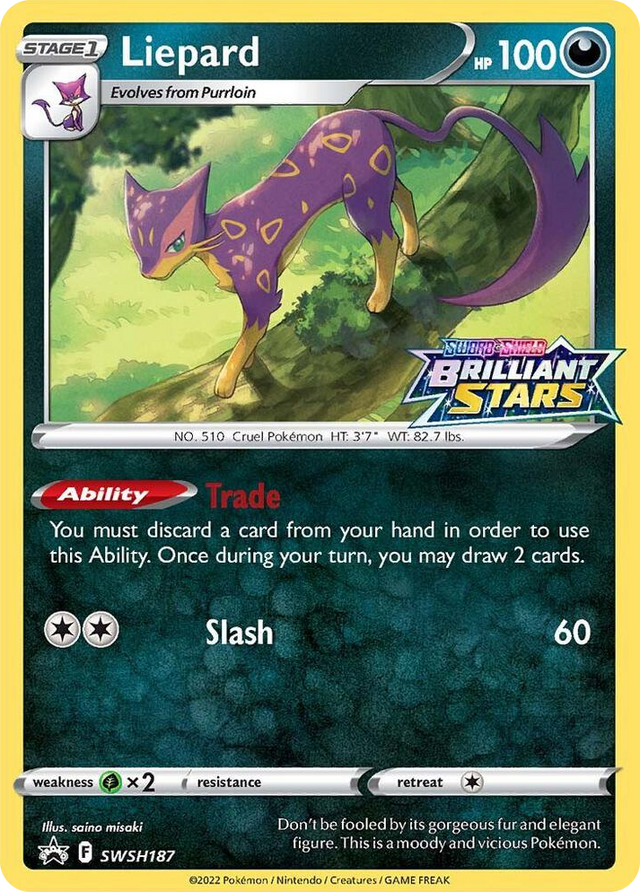 0187 Liepard - SWSH187 Promo Sword & Shield Promo Cards