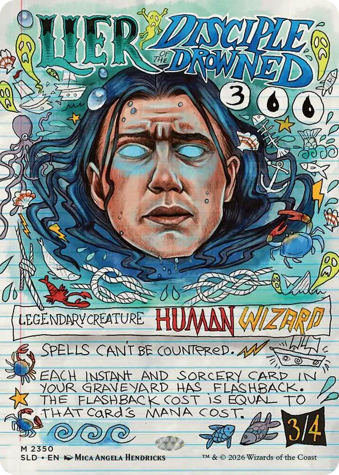 Lier, Disciple of the Drowned #2350 M - Secret Lair Drop Series Pokemon card