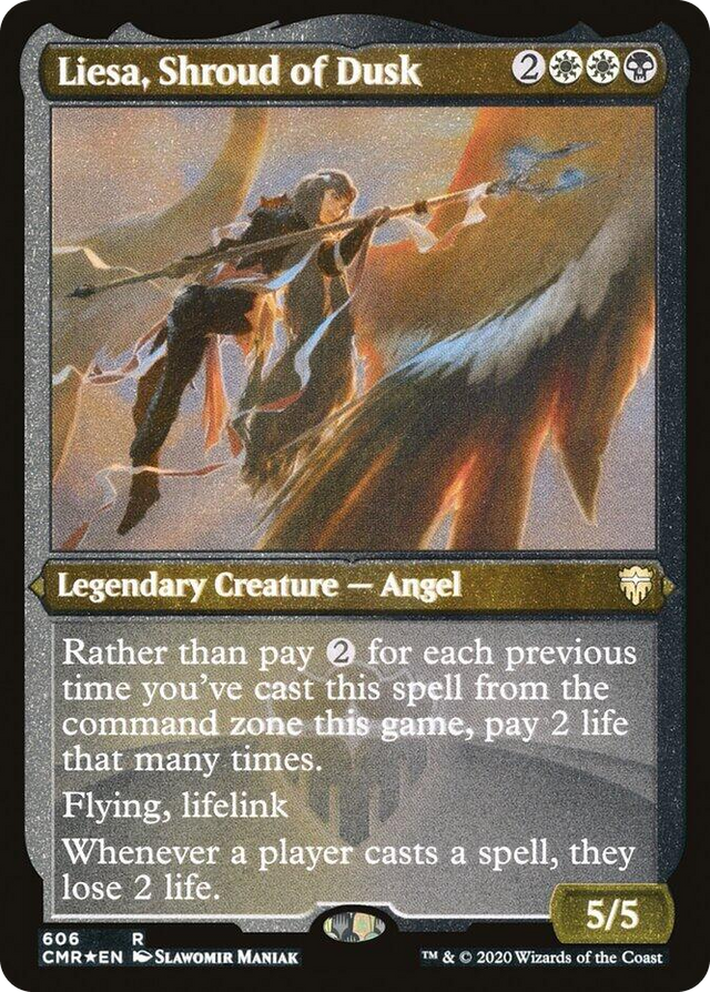 0606 Liesa, Shroud of Dusk (Foil Etched) R Commander Legends