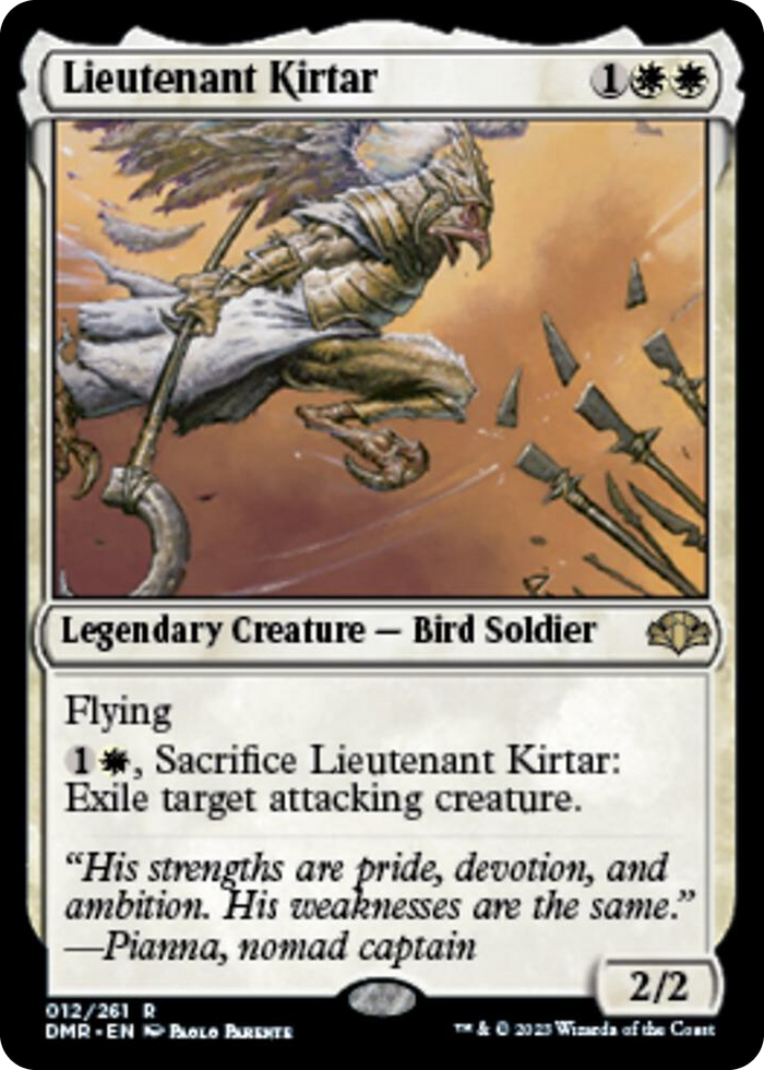 Lieutenant Kirtar #12 R - Dominaria Remastered Pokemon card