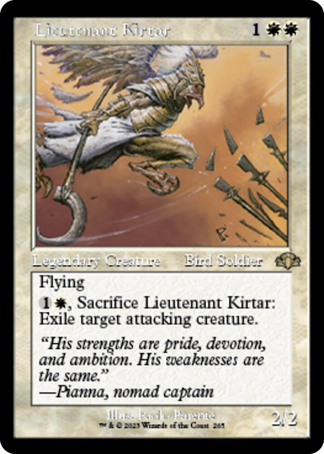 0265 Lieutenant Kirtar (Retro Frame) R Dominaria Remastered