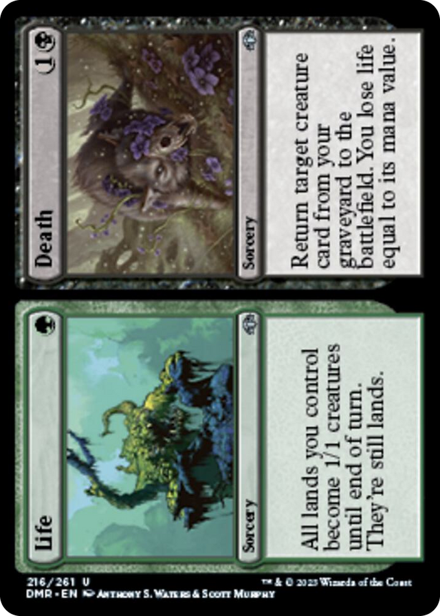 0216 Life // Death U Dominaria Remastered
