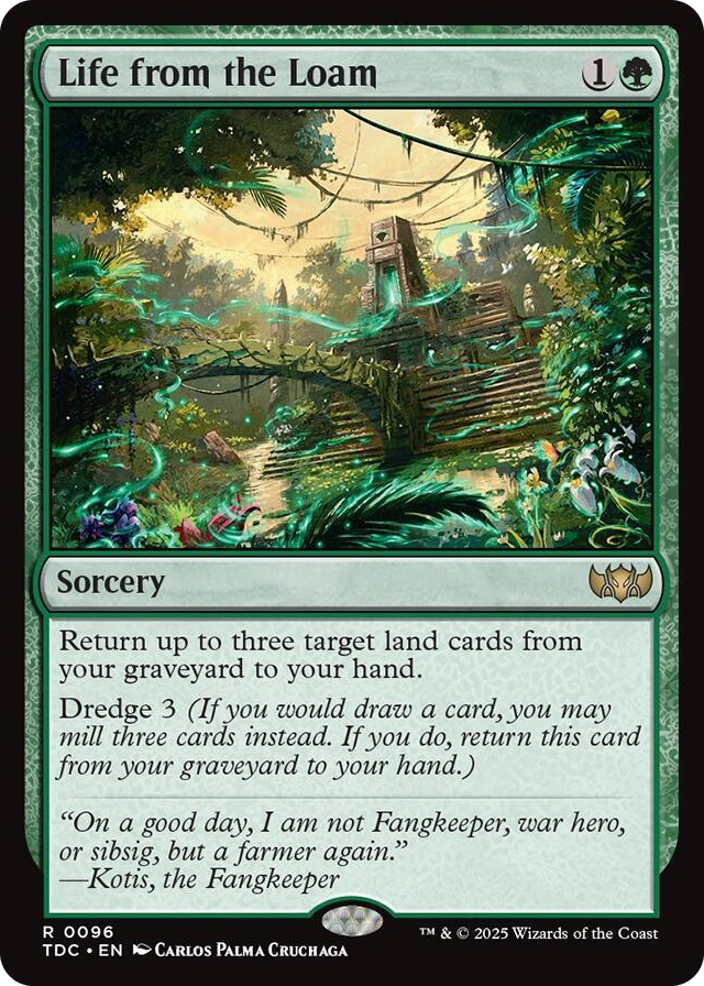 0096 Life from the Loam R Commander: Tarkir: Dragonstorm
