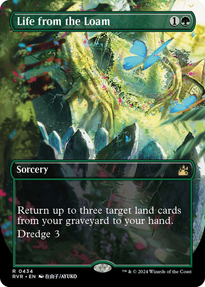 Life from the Loam (Anime Borderless) #434 R - Ravnica Remastered Pokemon card